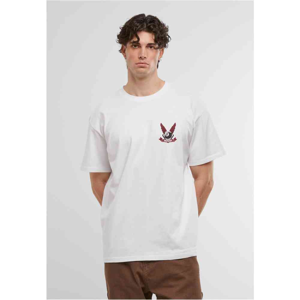 MJ GONZALES - Heavy Oversized Black Ball Syndicate Heren Tshirt - Wit